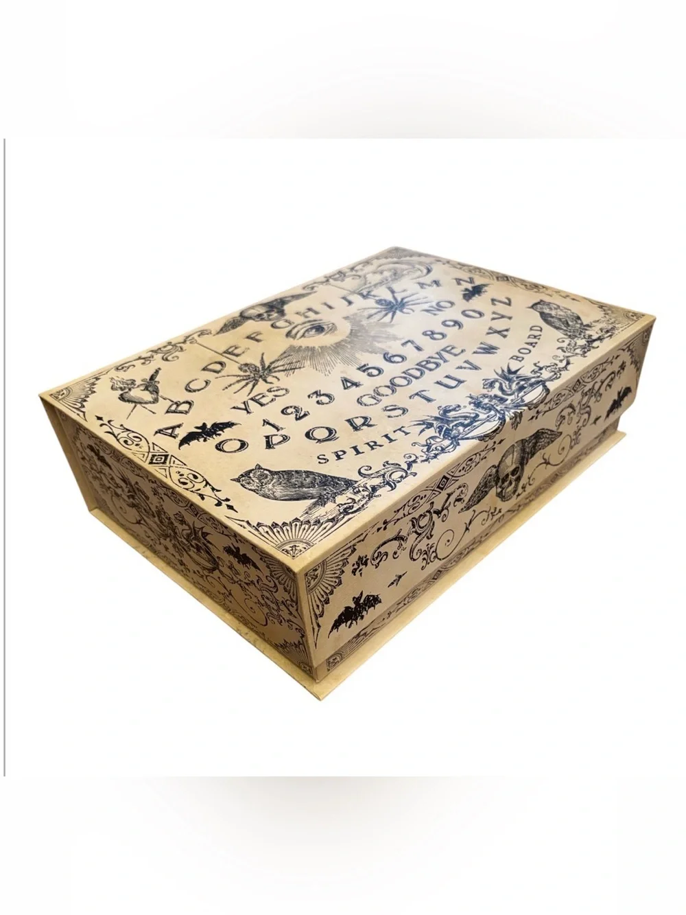 Punch Studio | Creepy Decor Nesting Book Box Shelf Storage Pale OuijiaBoard NWT